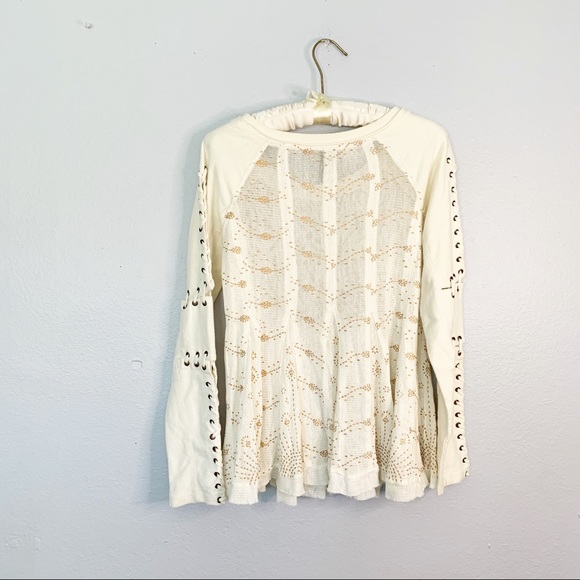 FREE PEOPLE NEW ROMANTICS HEAVY METAL Top - Picture 3 of 7